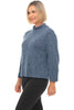 Crimped Mock Neck
