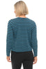 Black Stripe Fleece Sweatshirt