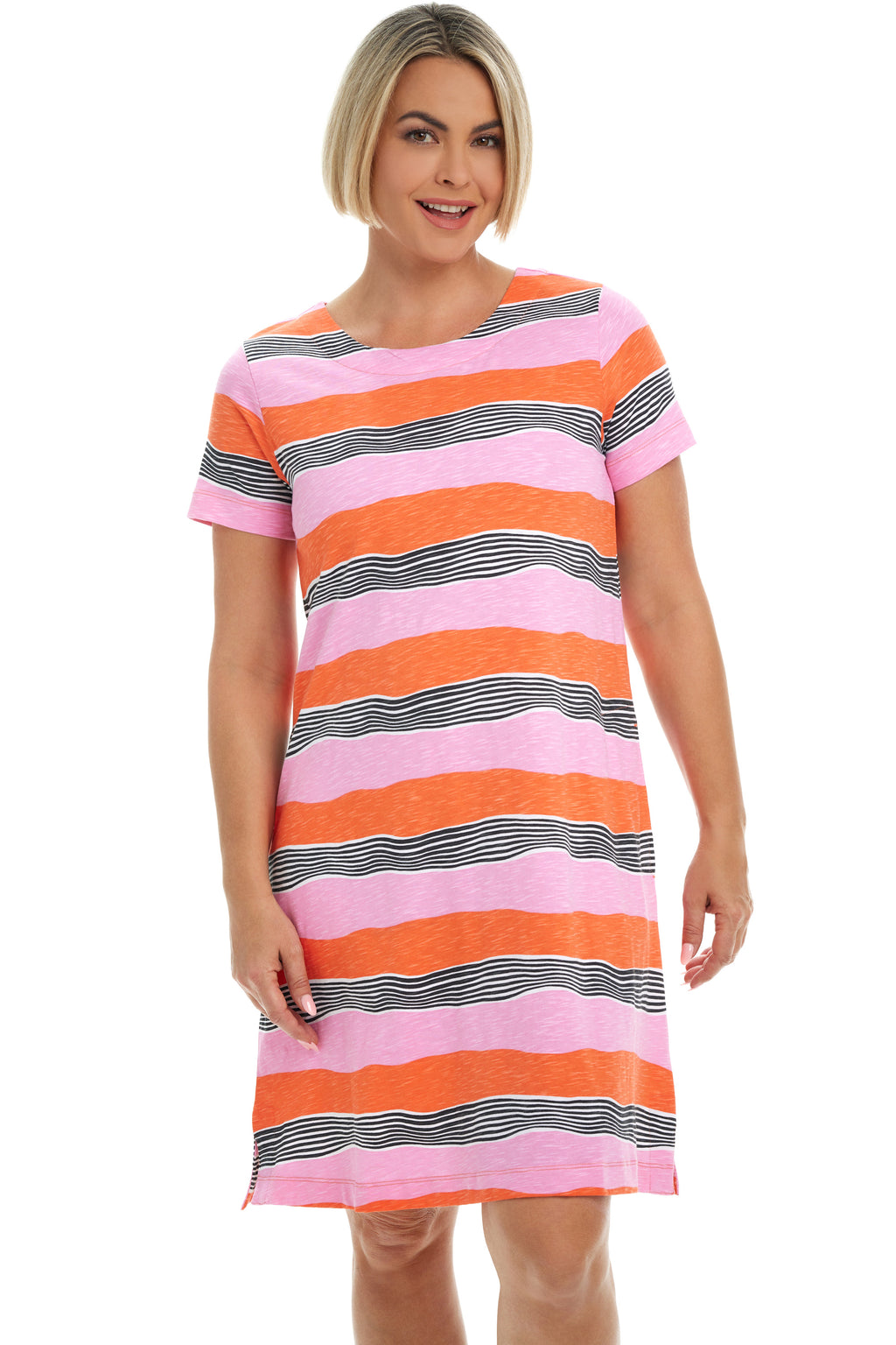Sunny Stripes Cotton Dress