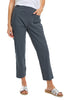 Foil Sweet Duet Convertible Cuff Pant, Spring Summer Women's Pants. Basalt
