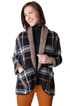 Habitat Clothes Cozy Cabin Sweater Coat, Fall Winter Women's Sweaters