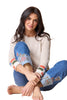 Autumn Cotton Mosaic Sweater