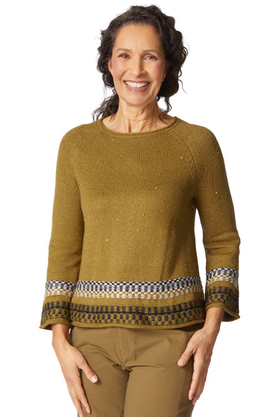 Chic Chalet Border Print Sweater