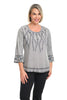 Zinnia Embroidered Pullover Blouse