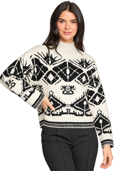 Graphic Fair Isle Sweater