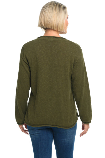 Avalin Pocket Crew Sweater, Fall Winter Women's Sweaters