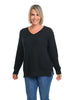Seed Stitch V Sweater