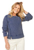 Mixed Waffle Solitude Seamed Crew