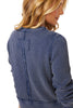 Mixed Waffle Solitude Seamed Crew