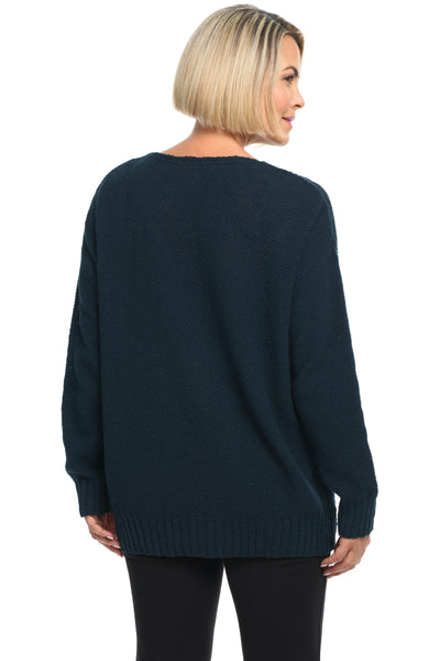 Avalin Seed Stitch V Sweater, Fall Winter Women's Sweaters