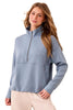Zippered Mock Neck