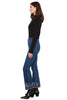 Embroidered Split Cuff Jean