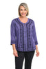 Yuki Embroidered Pullover Blouse