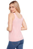 Charlie B Wear Two Ways Bamboo Cami, Spring Summer Women's Shirts Knit. Peony
