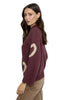 High Neck Heart Sweater