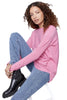 Charlie B Laced Sleeve Sweater, Fall Winter Women's Shirts Knit