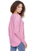 Charlie B Laced Sleeve Sweater, Fall Winter Women's Shirts Knit