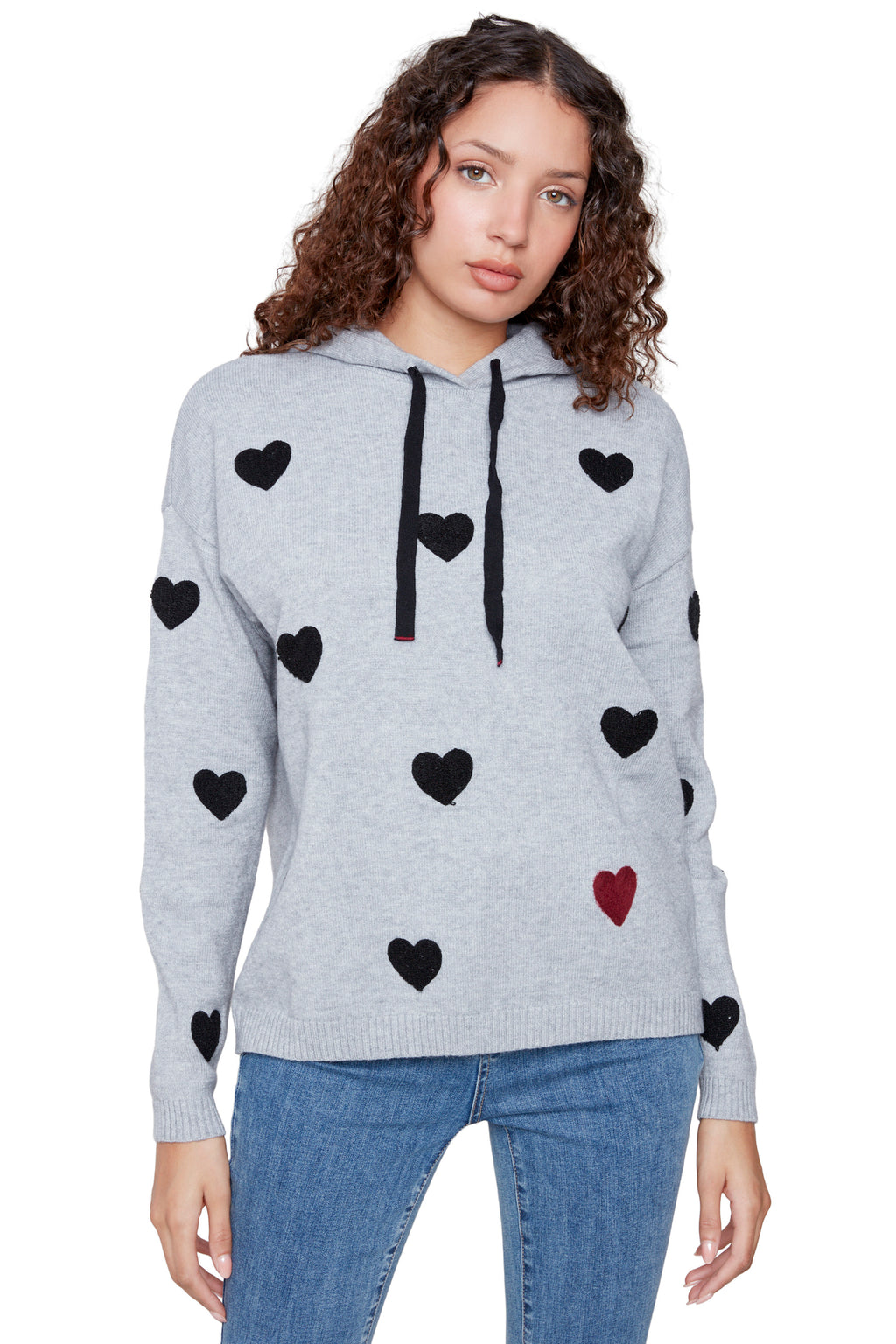 Heart Punch Hoodie Sweater