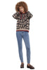 Animal Print Hoody Sweater