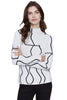 Charlie B Reversible Mock Neck Sweater, Fall Winter Women's Sweaters