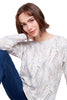 Lovely Leaves Round Hem Sweater