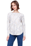 Lovely Leaves Round Hem Sweater