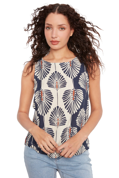 Tropicana Linen Blouse