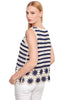 Nautical Stripe Crochet Pullover