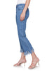 Feathered Hem Embroidered Jean