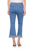 Feathered Hem Embroidered Jean