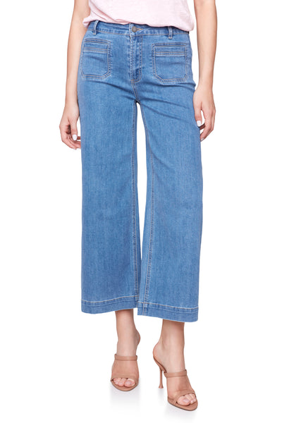 Patch Pocket Flare Jean