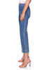 Button Trimmed Flare Jean