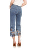 Cutwork Lace Hem Jeans
