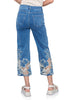 Cutwork Lace Hem Jeans