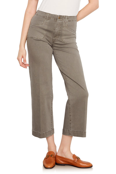 Cotton Twill Crop Pant
