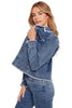 Fringe Trim Denim Jacket