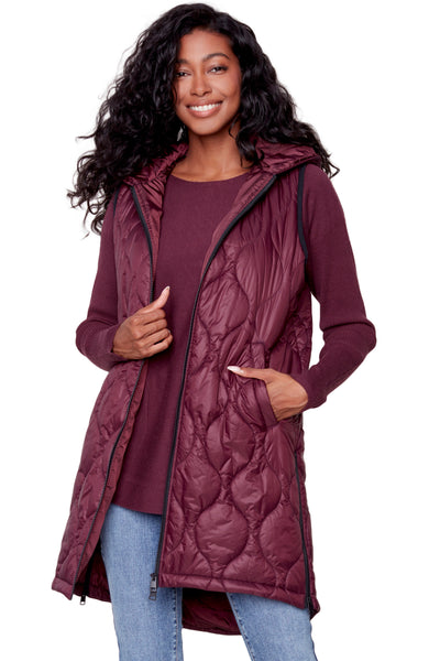 Quilted Puffer Tunic Vest