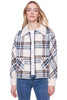 Brushed Plaid Snap Jacket
