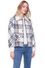 Brushed Plaid Snap Jacket