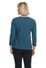Black Striped Boatneck Top