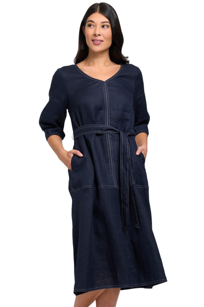 Linen Stitch and Shout Dress
