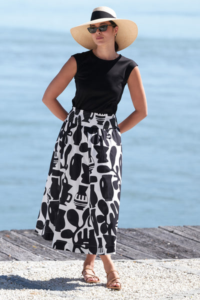 Santorini Cotton Skirt