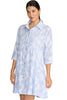 Foil Hello Dolly Shirt Dress, Spring Summer Women's Dresses. Stripe Floral