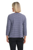 Black Striped Doublecloth Swing Top