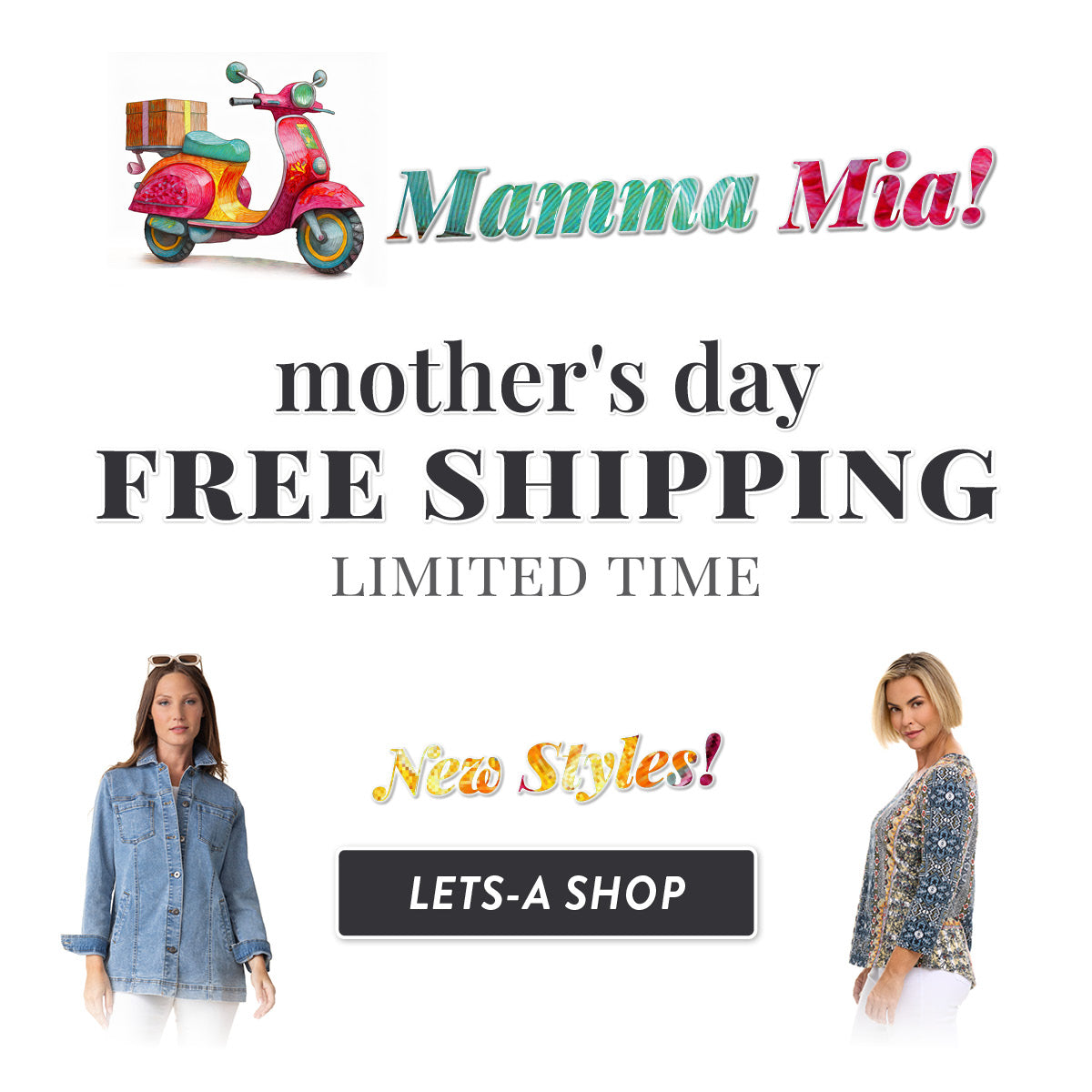 Mother's Day Free Shipping! Women's Clothing, Habitat and all your favorite designers. 