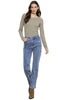 Embroidered Daisies Jean