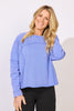 Color Washed Terry Weekend Crew