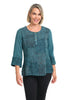 Blaze Embroidered Pullover Blouse