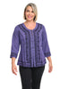 Yuki Embroidered Pullover Blouse