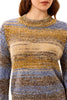 Striped Mock Neck Sweater